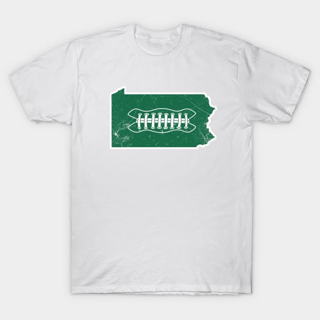 PA Football - White/Green T-Shirt by KFig21